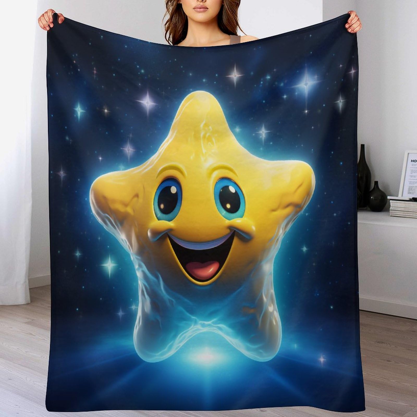 Plaid étoiles mignonnes pour des soirées cocooning et douillettes sur le canapé