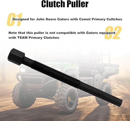 Miniatura 3 de RULLINE Herramienta de extracción de embrague primario resistente, extractor de embrague John Deere Gator Accesorios compatibles con John Deere con