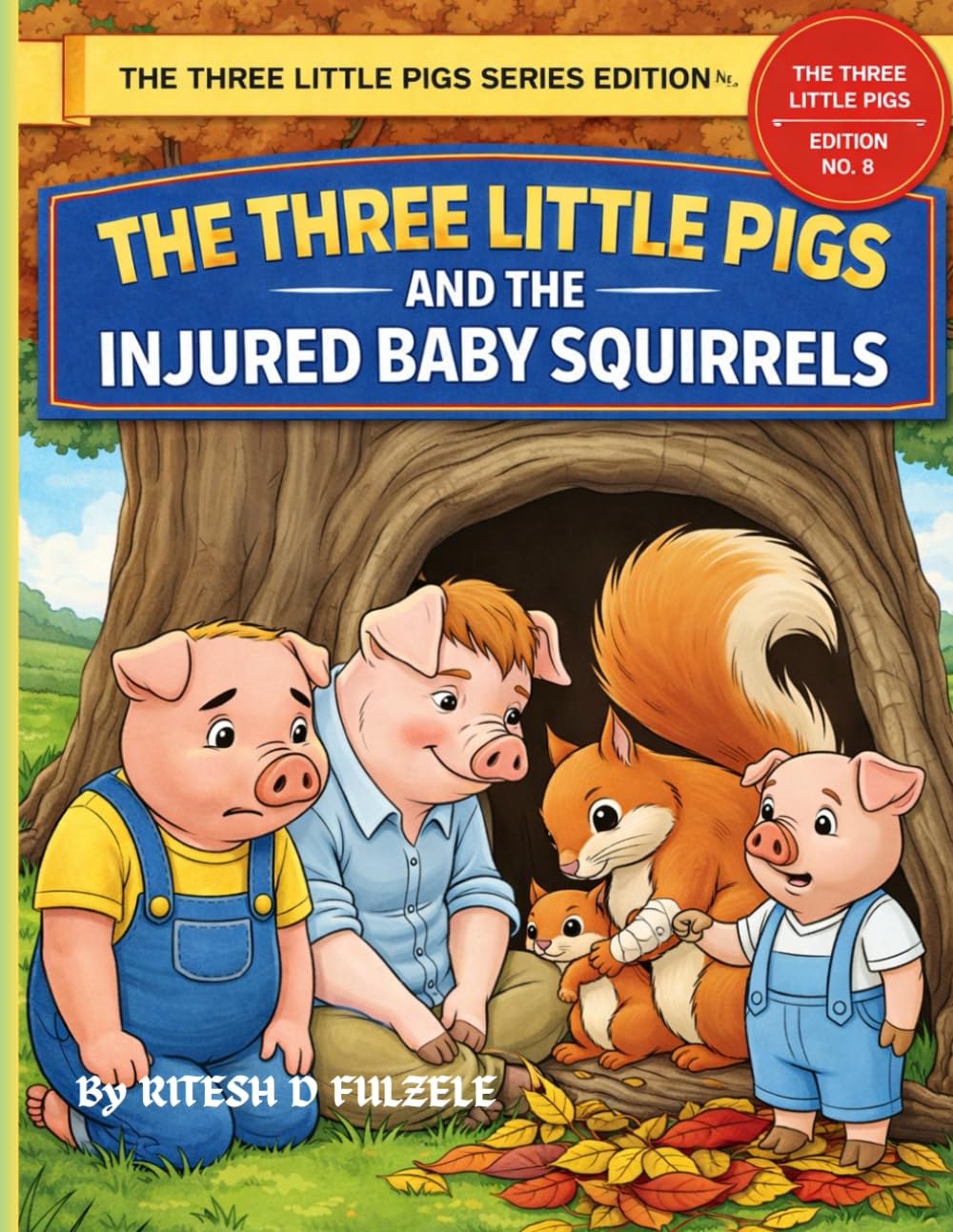 THE THREE LITTLE PIGS AND THE INJURED BABY SQUIRRELS: THE THREE LITTLE PIGS SERIES EDITION NO. 8