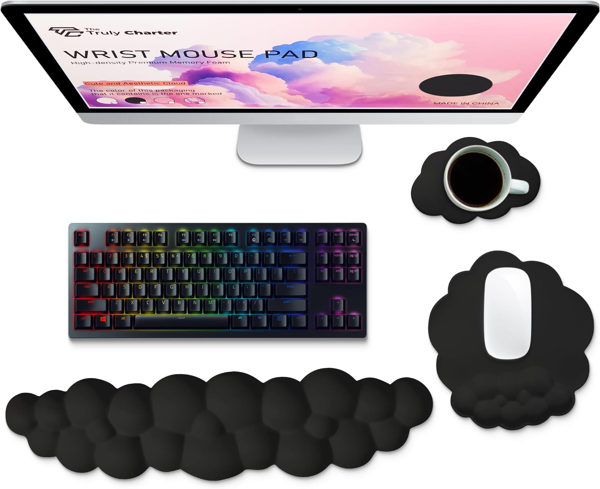 Amazon.com: MoKo Cloud Wrist Rest, Ergonomic Cloud Keyboard Wrist Rest ...