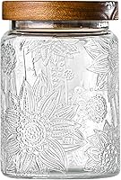 Vista 15 de Tarro de vidrio vintage de 32 onzas con tapa, recipientes de almacenamiento de vidrio, recipientes herméticos de almacenamiento de cocina