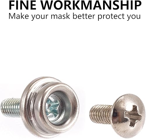 Miniatura 3 de Kit de reparación de casco de fútbol, kit de tornillos para máscara de casco, kit de hardware universal para máscara facial, kit de reparación de