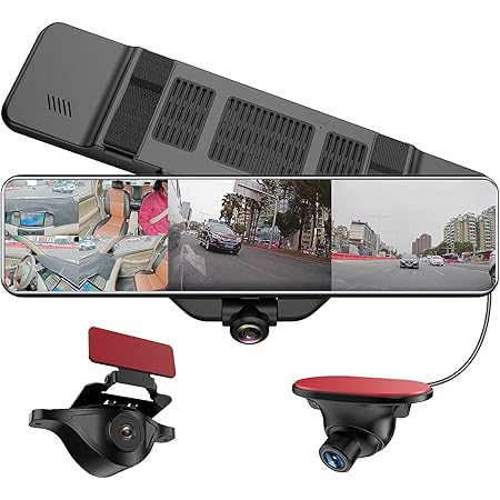 Amazon Co Jp Akeeyo ドライブレコーダー ミラー型 21最新型 全周囲 360度録画 3カメラ同時録画 12インチ 前後カメラ サイドカメラ リヤip67防水 Hdr搭載 Gセンサー 駐車監視 32gb Microsdカード付き 日本語説明書 Aky V360st 車 バイク