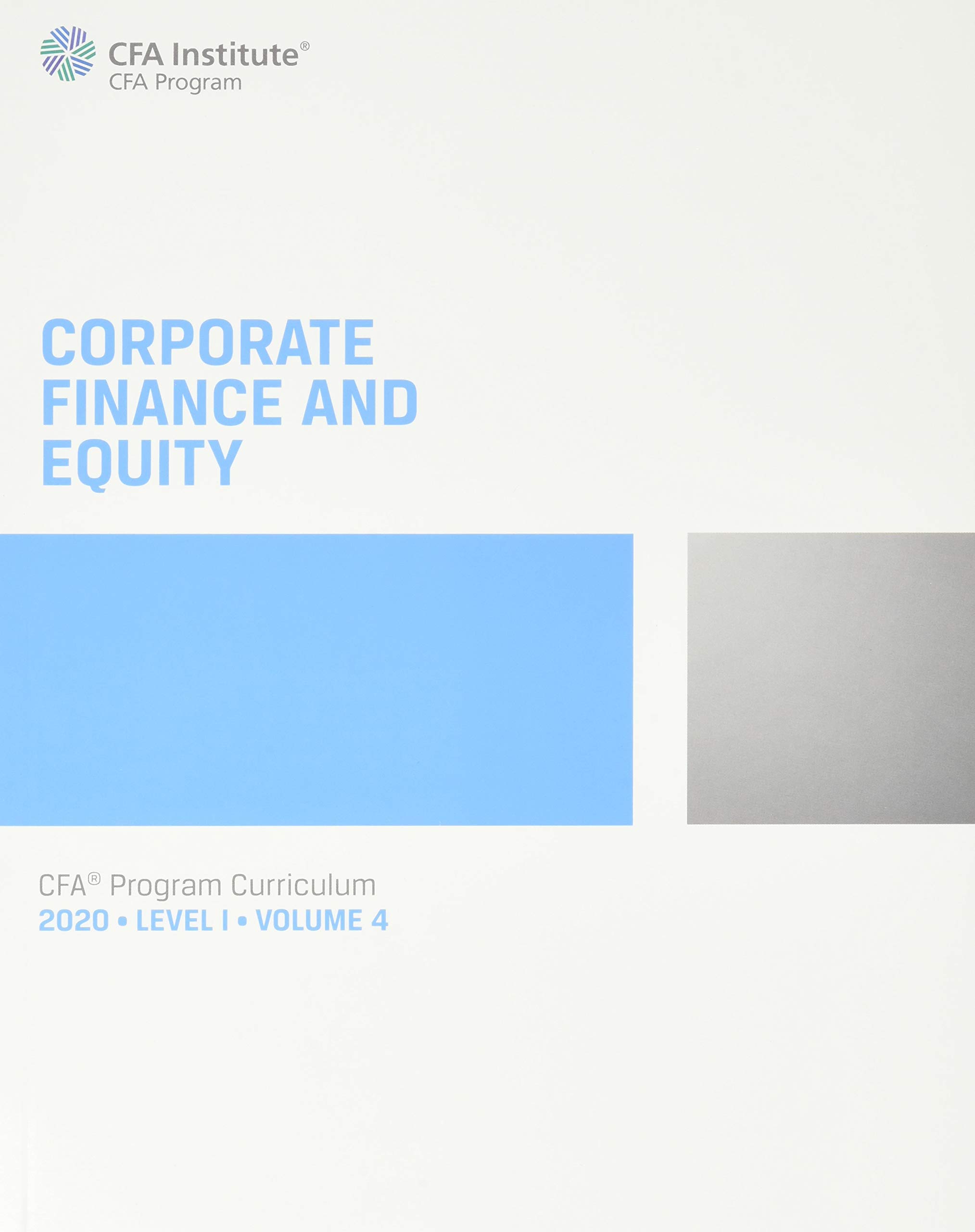 CFA Program Curriculum 2020 Level I
