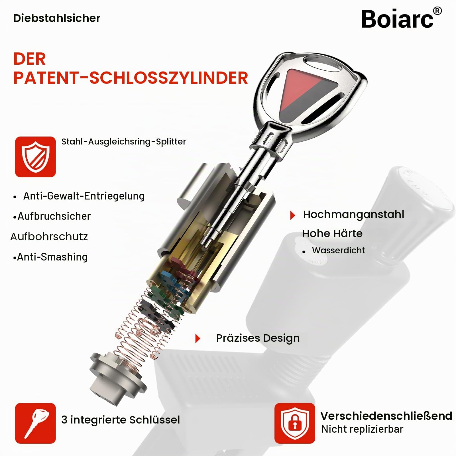 Pedalschloss Auto Diebstahlsicherung, Bremskupplungssperre aus Edelstahl, Pedalsperre Automatik Wegfahrsperre, Schnelle Installation Pedalkralle für Auto, SUV, Van Camper (X15)