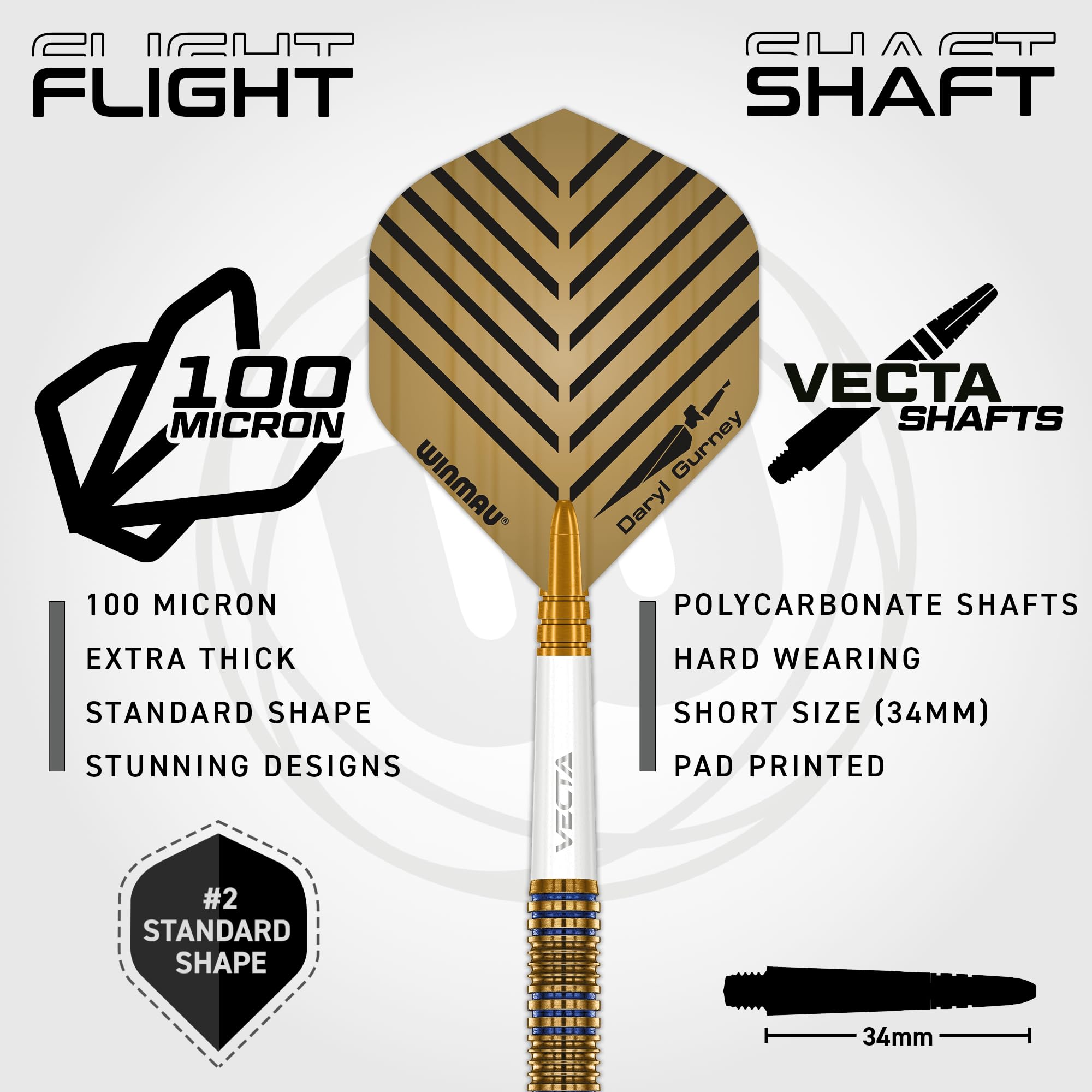Amazon.com : Winmau Daryl Gurney Signature Edition Steel Tip Darts