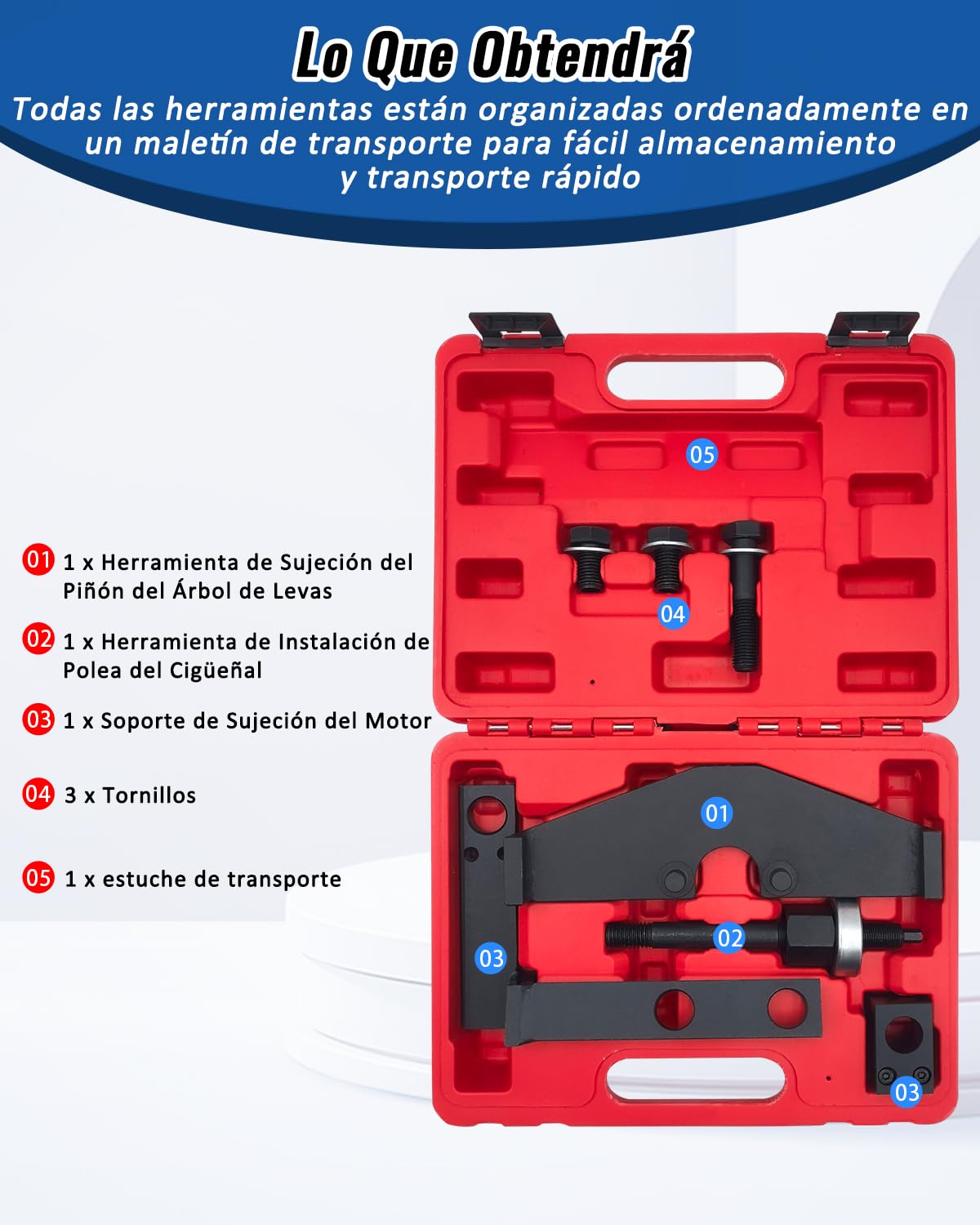 Herramientas de Calado distribucion Compatible con BMW Mini Cooper W10 W11 R50 R52 R53, Juego de Bloqueo y sujeción del árbol de levas del Motor, reemplaza OEM 118240, 118250, 118370