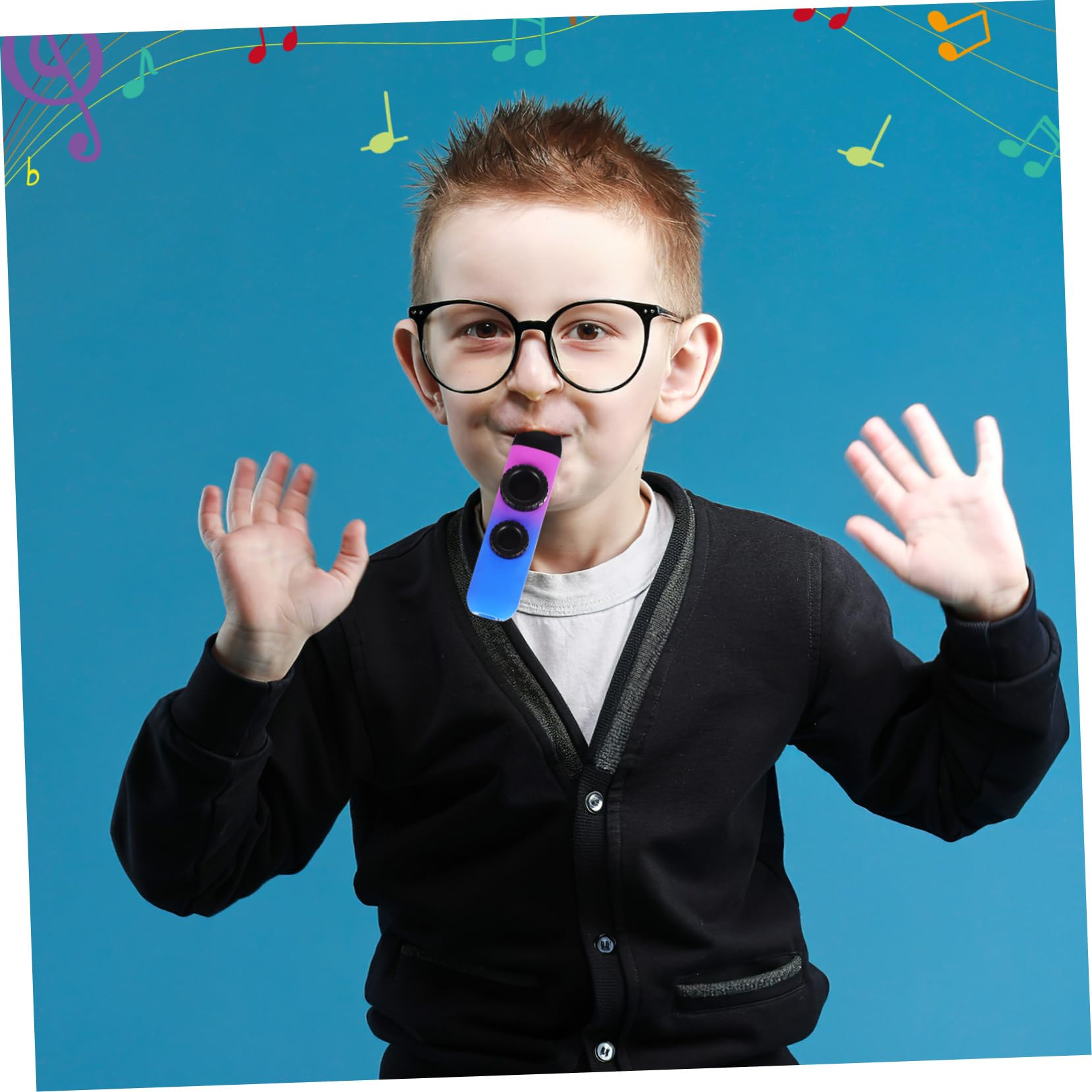 TOYANDONA 6juegos Instrumentos Musicales Kazoo Portátiles Con Repuestos De Membranas Redondas Para Amantes Música