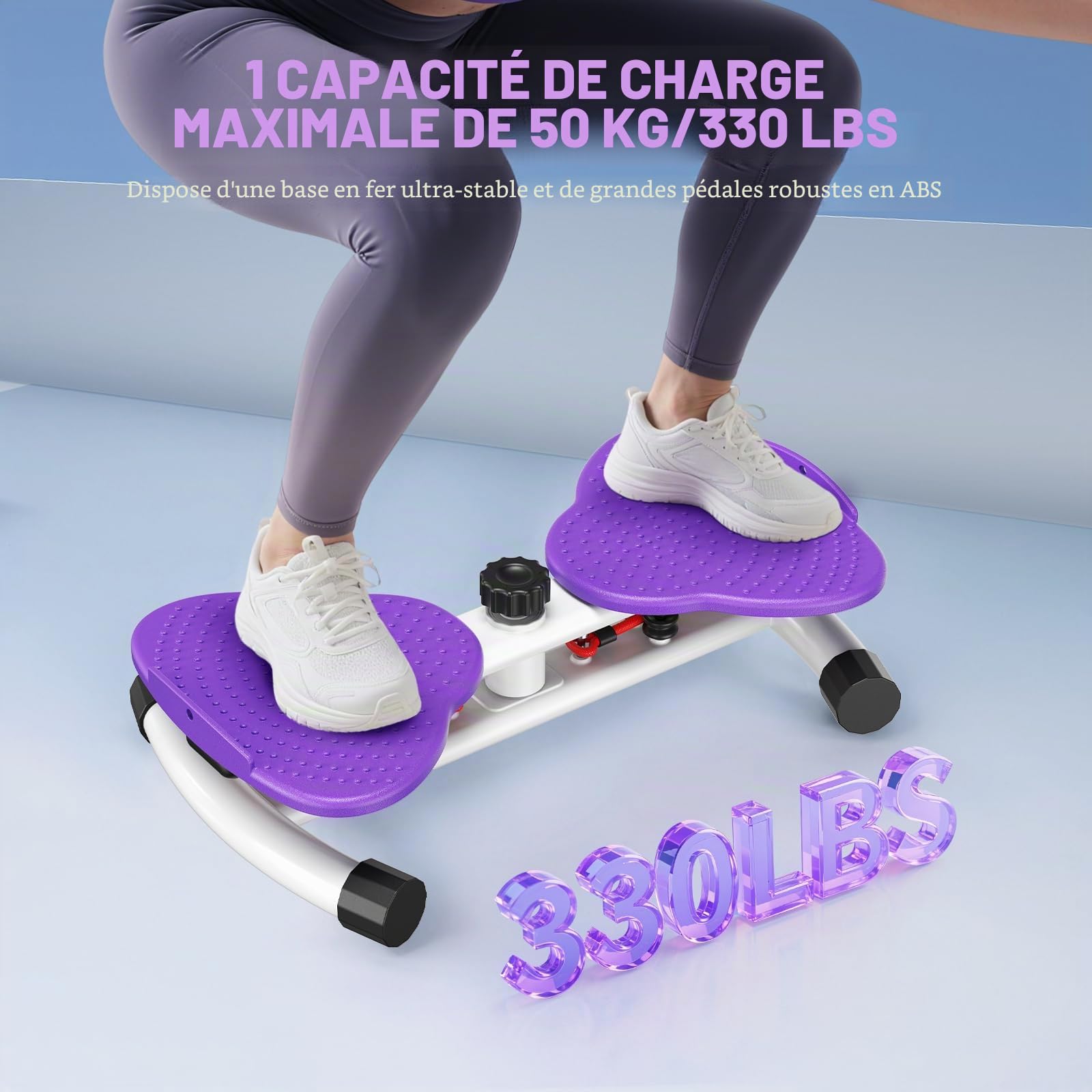 Torsion Disque de Taille, Twist Waist Disc Board avec cordon de serrage, équipement de fitness pour la maison,Appareil de torsion de la taille avec résistance réglable et fonction de massage