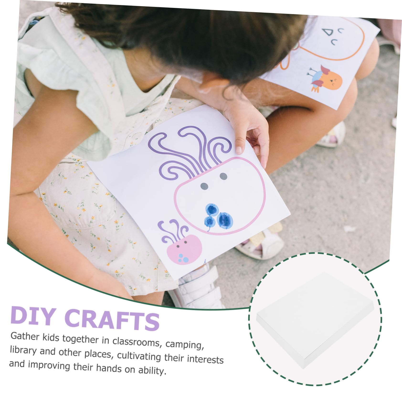 BEBEMOKO 50 Sheets Marker Painting Paper Oil Painting Paper Long-Lasting for Beginners Artists