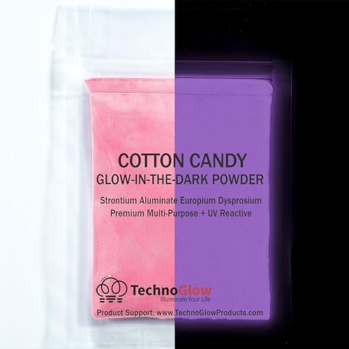 Miniatura 9 de Polvo reactivo que brilla en la oscuridad y a los rayos UV, multiusos, serie PRO (naranja fluorescente a oro, 1 onza (0.99 oz))