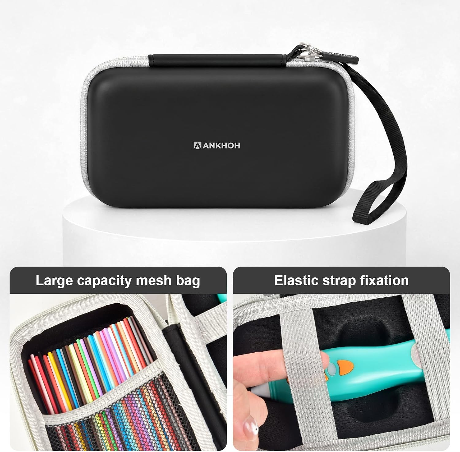ANKHOH 3D Pen for Kids Case, for 3Doodler Start+ Essentials, Black image 3