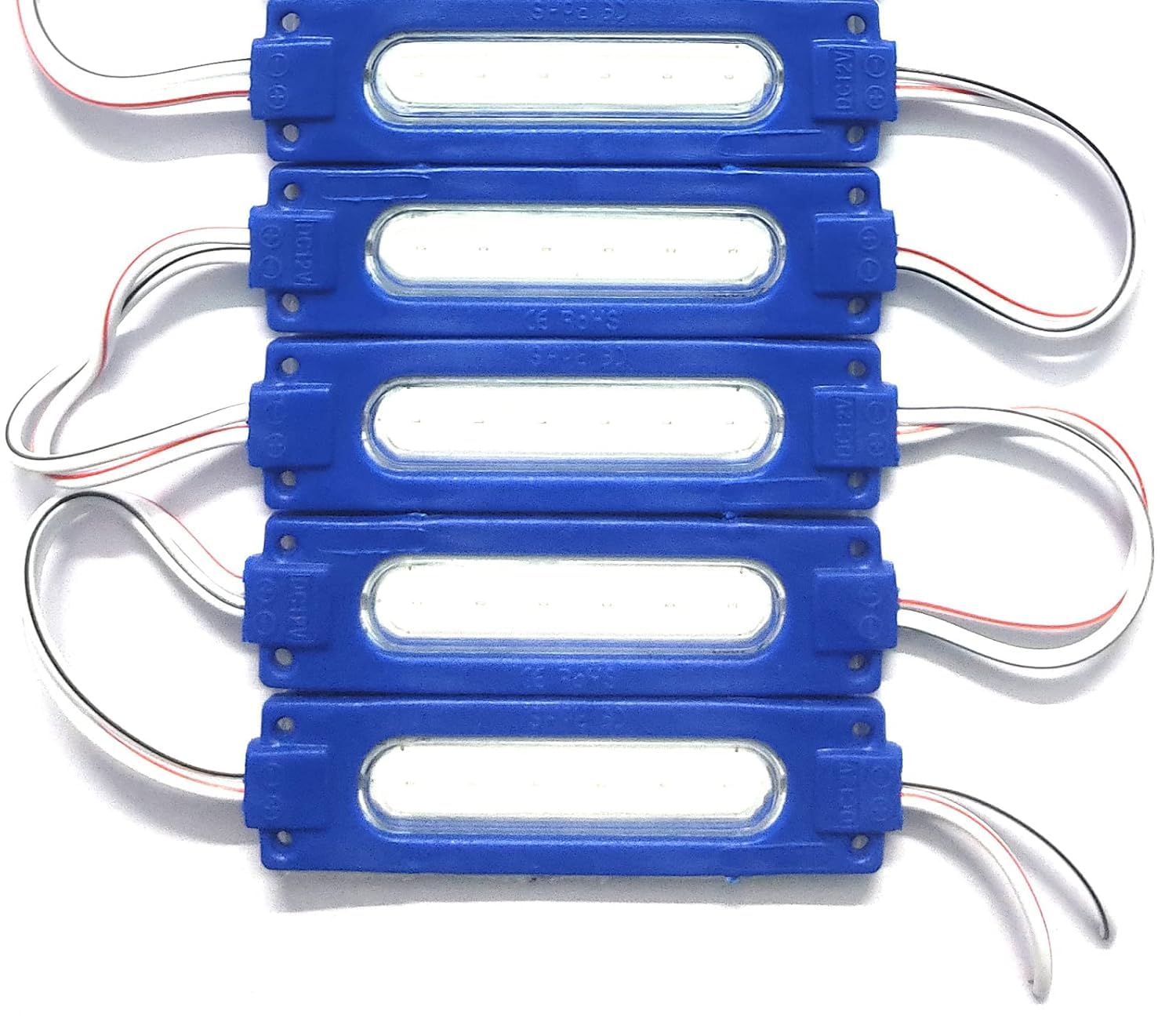 5 Pieces (BLUE) DC 12 Volt 2 Watt Capsule Shape LED Module Light Lamp Bulb Multipurpose Use For Home, Temple, Bike, Car Decoration DIY Projects, Hobby Kit-image-9