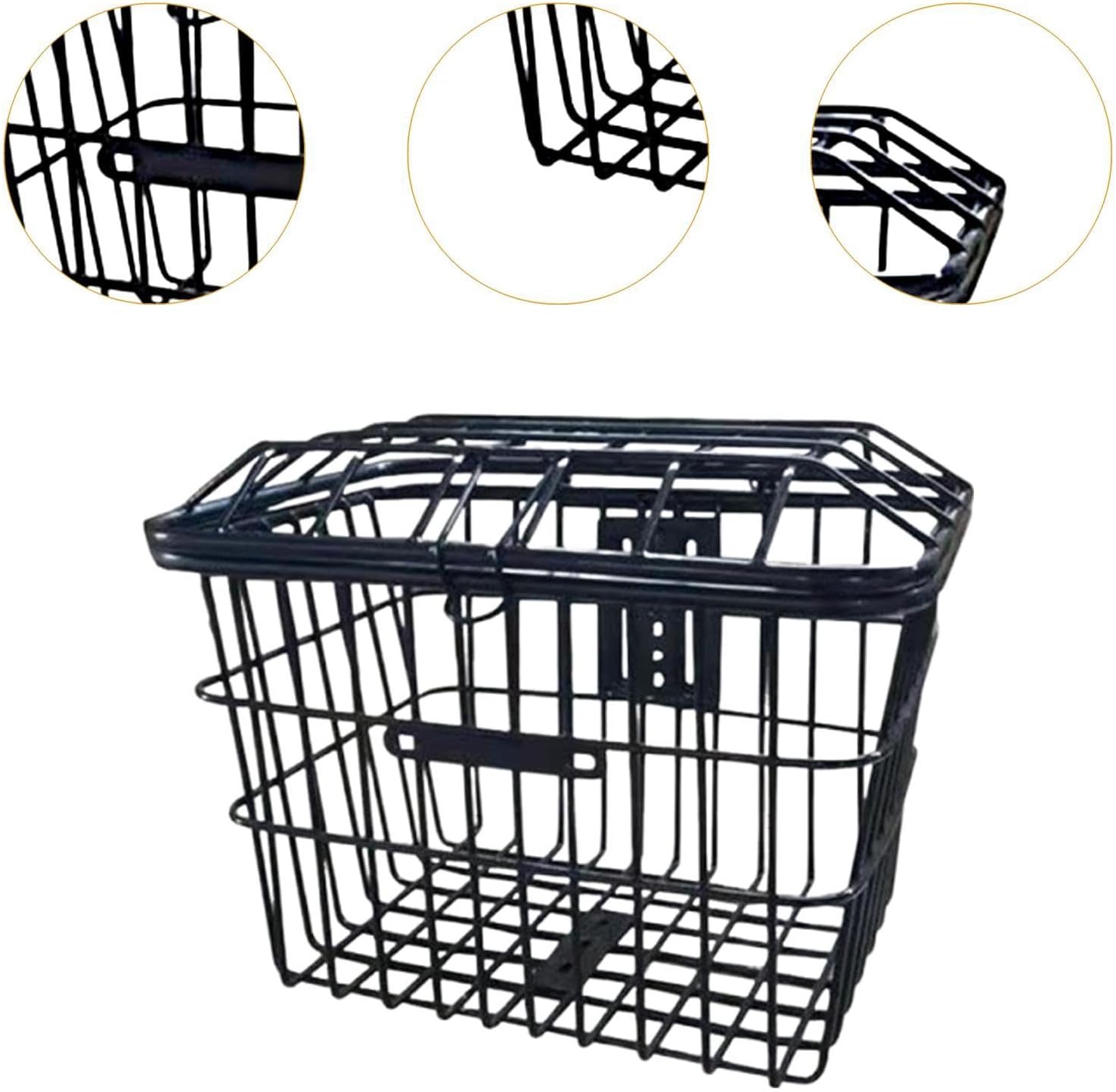 Bicycle Front Rear Basket Bin Universal Fit Strengthened Electric Tricycle