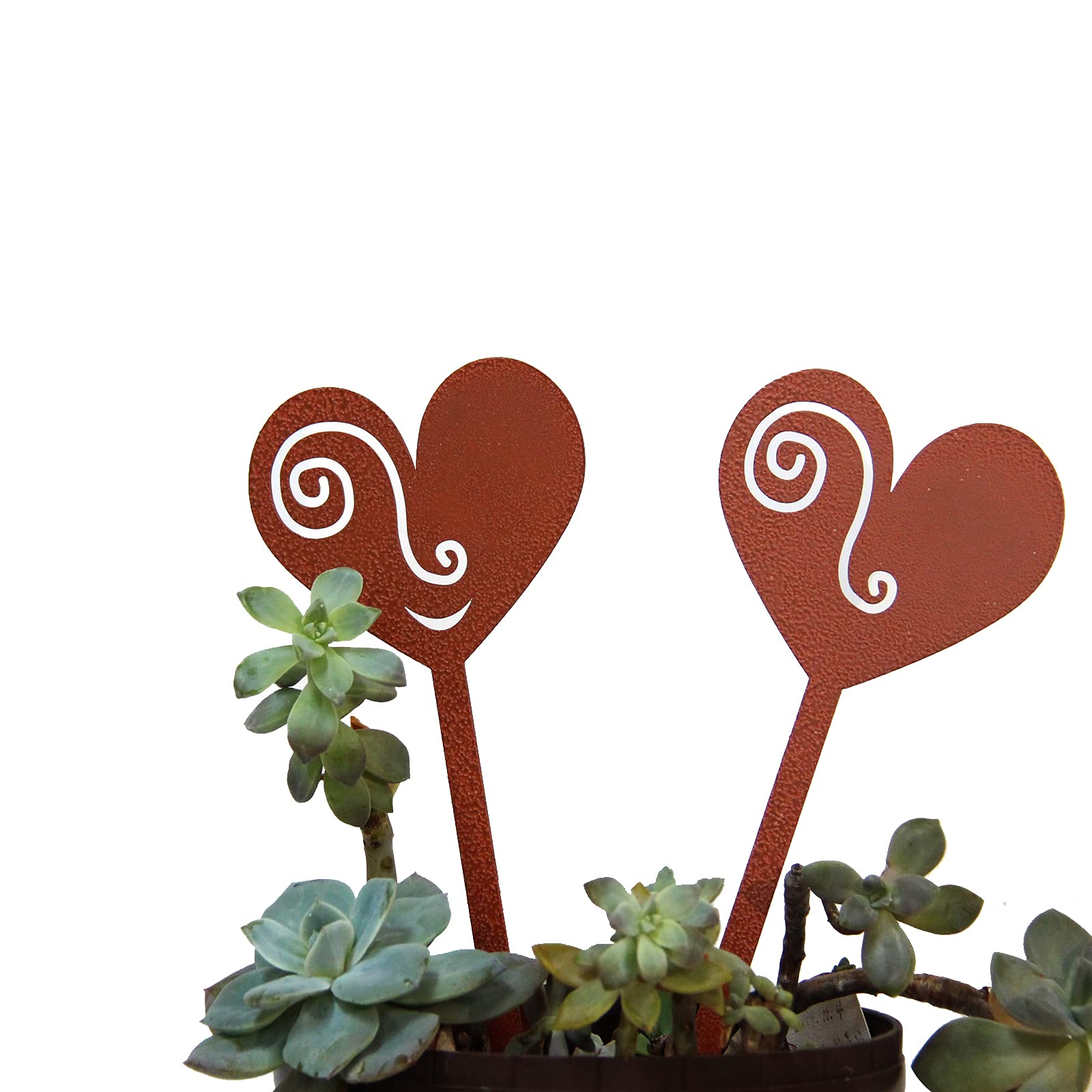 Garten-Deko-Statuen Aus Stahl – Pulverbeschichtet, Als Blumentopf-Deko, Für Mini-Gärten & Außenbereich