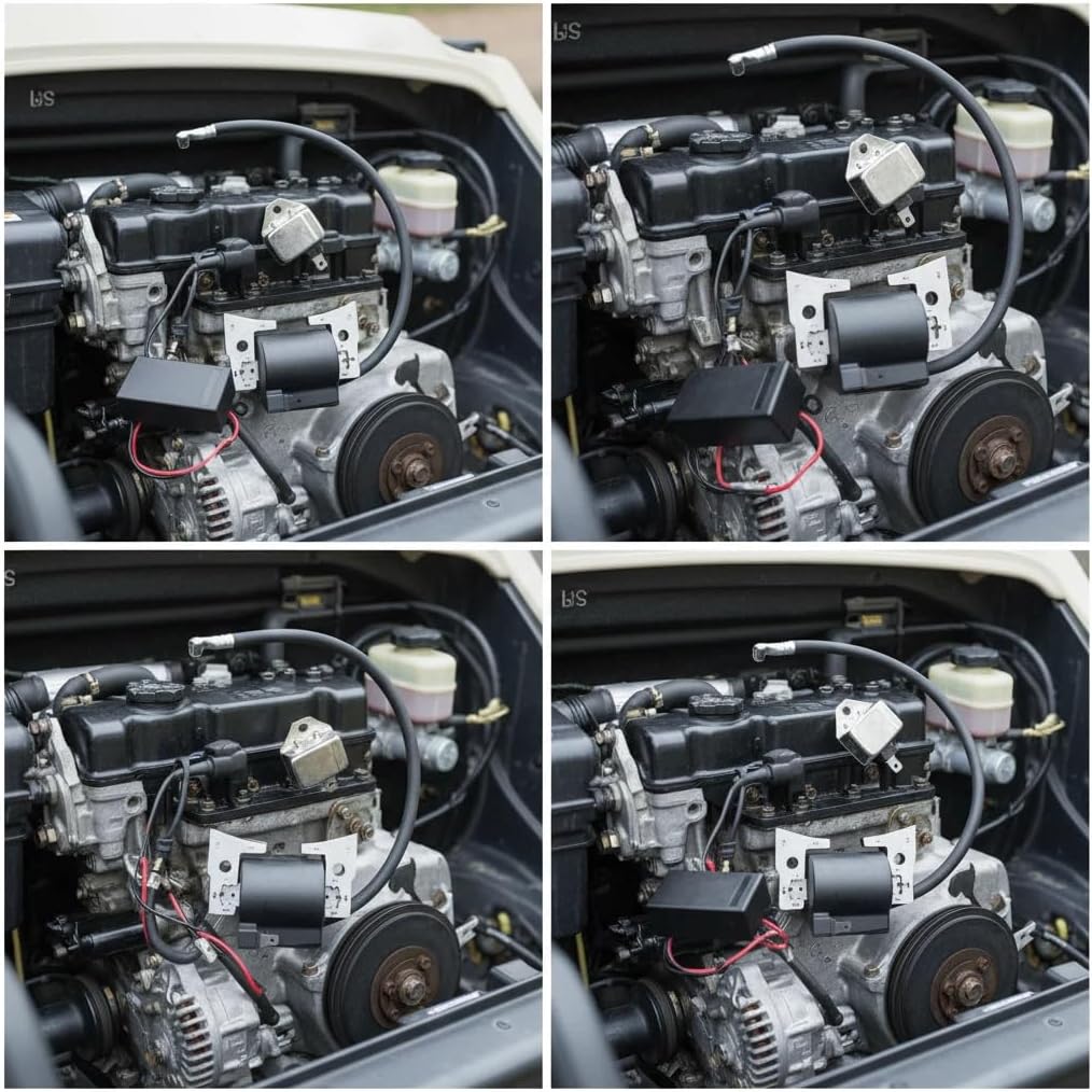 Golf Cart Ignition Kit, RPM Rev Limiter, Coil and Module Set for Kawasaki FE290D FE350D, Club Car DS and Precedent 1997-UP