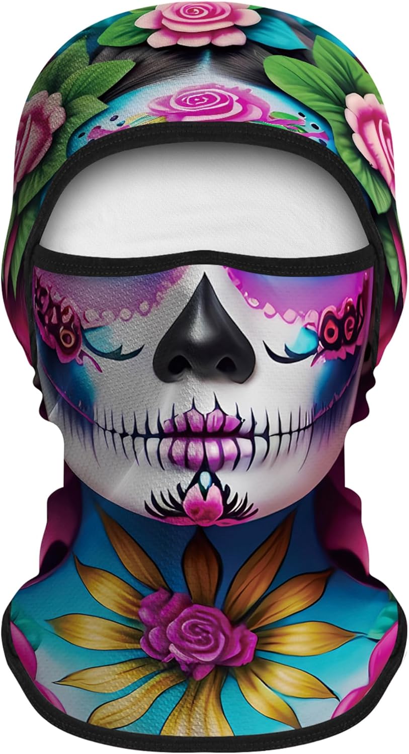 Obacle Balaclava Face Mask Men Women for Sun Protection Motorcycle Fishing Raves