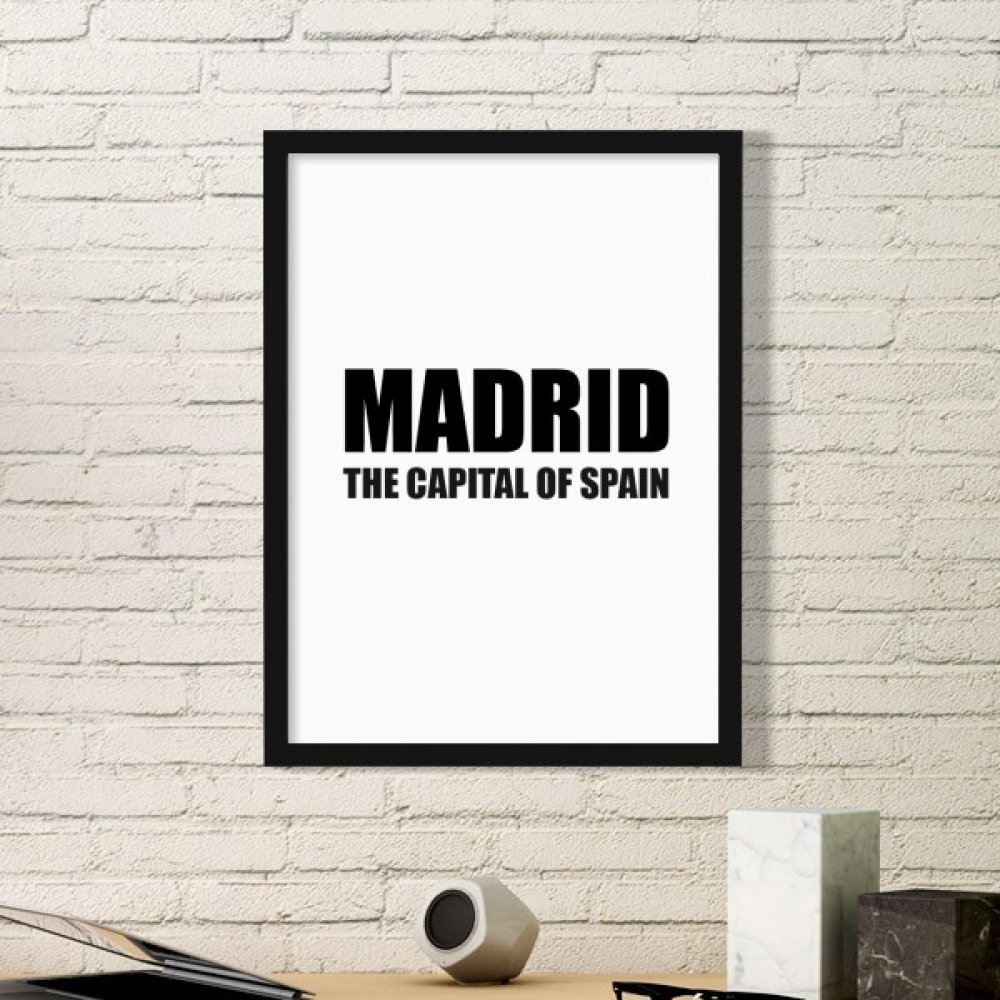 Simple picture frame Madrid au design minimaliste et cadre noir