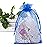 ANZNKU 100 Pack Organza Bags 4x6 Inch, Small Mesh Bag Drawstring Jewelry Pouches, Organza Gift Bags for Baby Shower, Party Favors(Royal Blue)