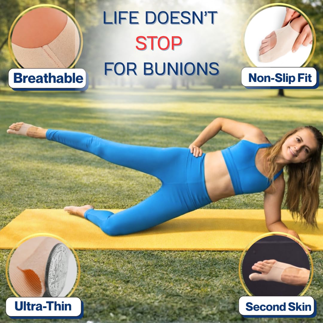 Correttore per alluce valgo da donna e da uomo, ultra sottile, separa le dita dei piedi, morbido e flessibile, per tutte le scarpe, scarpe da ginnastica, stivali, protegge e corregge