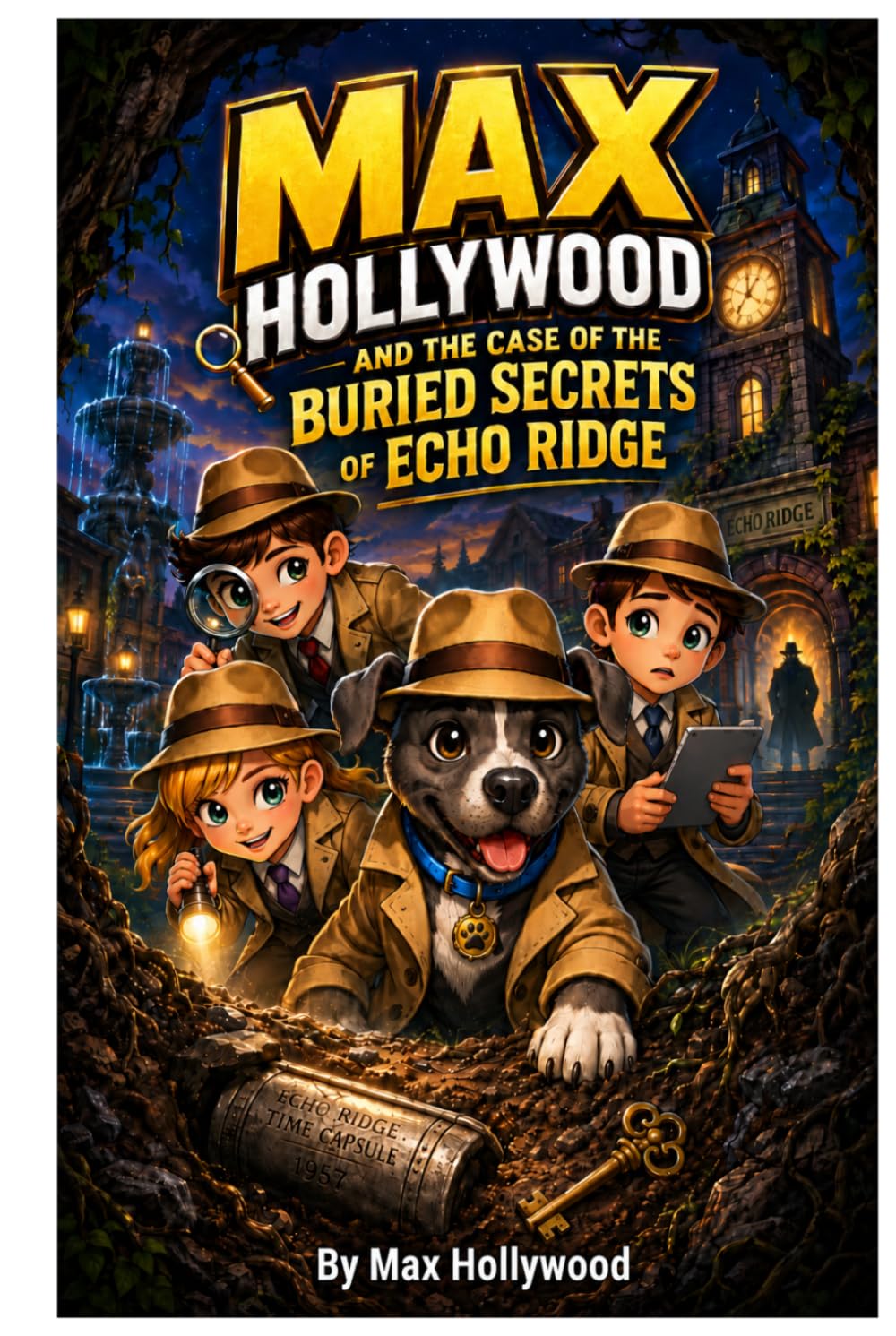 Max Hollywood and the Case of the Buried Secrets of Echo Ridge: A Middle Grade Mystery Adventure About Friendship, Courage, Secret Tunnels, and a Heroic Dog (Max Hollywood Msyteries)