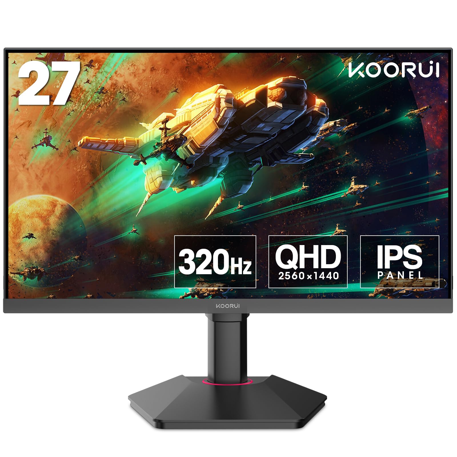 KOORUI 27 inch Gaming Monitor - WQHD (2560x1440) Computer Monitor