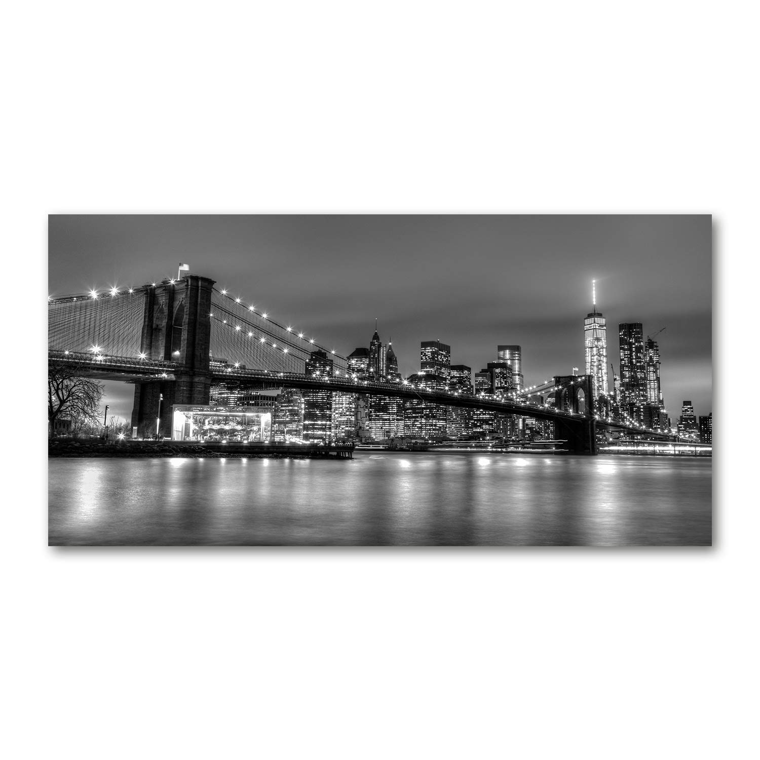 Tableau sur verre panoramique 120x60 cm pour habiller un grand mur vide
