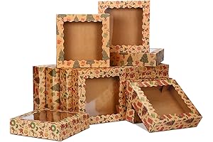 12 Pack Christmas Cookie Boxes for Holiday