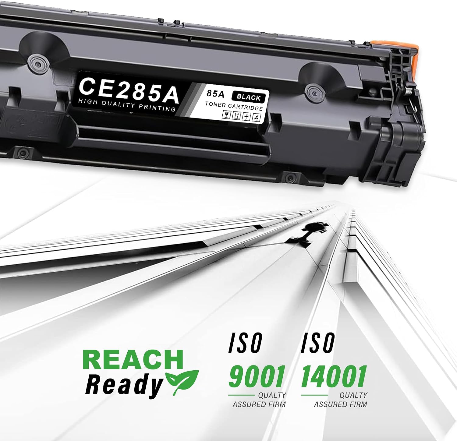 85A CE285A Compatible Toner Cartridge Replacement for HP 85A Toner Cartridges for Laser P1102w P1102 M1217nfw M1212 M1212nf M1217 Printer (Black, 6-Pack)