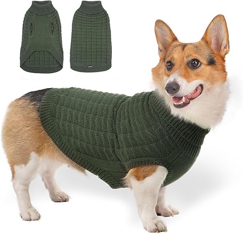 ThinkPet Suéter grande para perros, suéteres de Navidad para perros grandes, hembras y machos, ropa de punto cálido y suave para climas fríos (azul