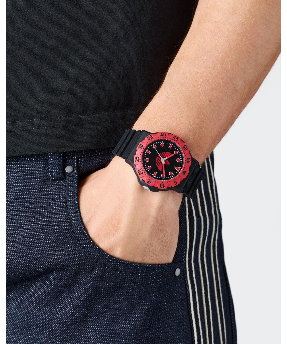 Adidas Originals Reloj Analógico para Unisex Adulto de Cuarzo con Correa en Silicona AOSY25514