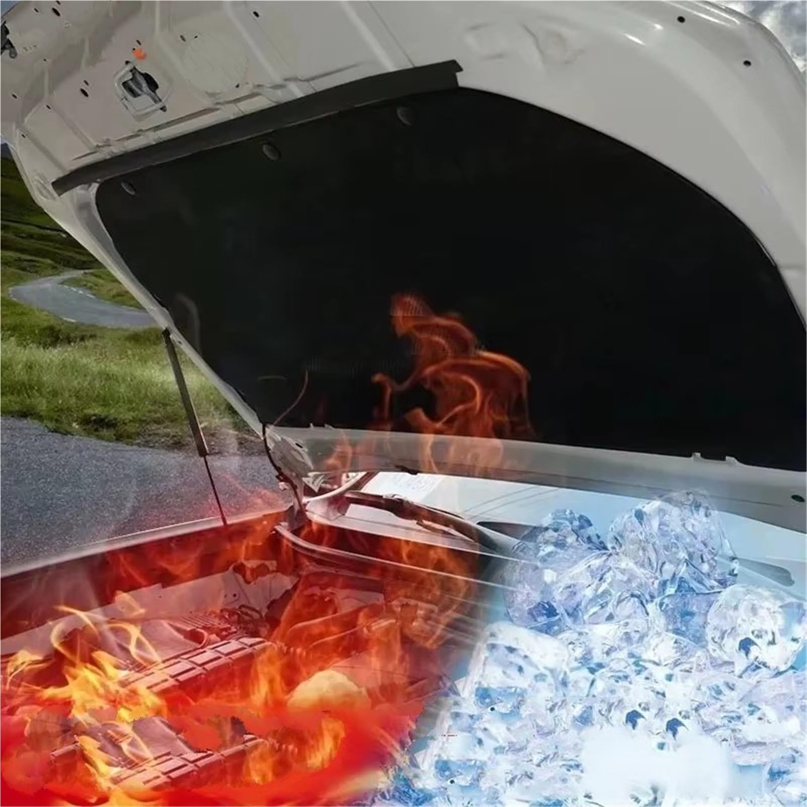 Capó Automóvil Aislamiento Almohadilla Algodón Aislante Para Capó Delantero Motor Coche Para Benz Para GLA H247 2020-2023 Motor Estera Capó(No aluminum foil)