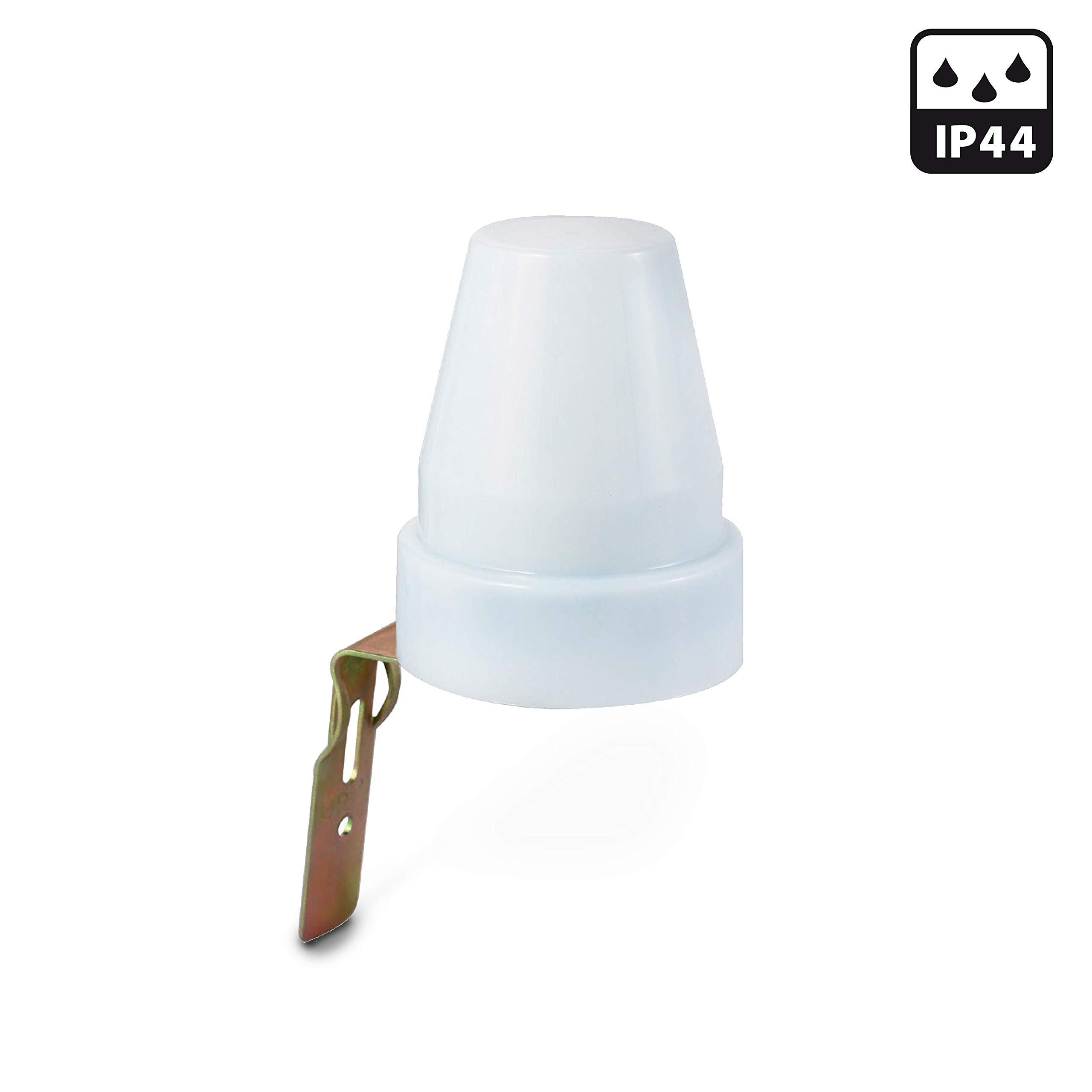 Velamp MS012 Civetta – Interruptor crepuscular IP 44, Blanco