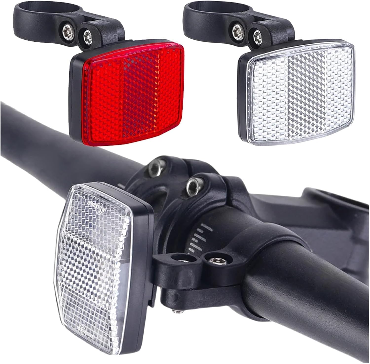 Handlebar Reflector 2 Pcs Bicycle Seat Tube Bracket, Suitable for Bicycle Rear Reflector Lights