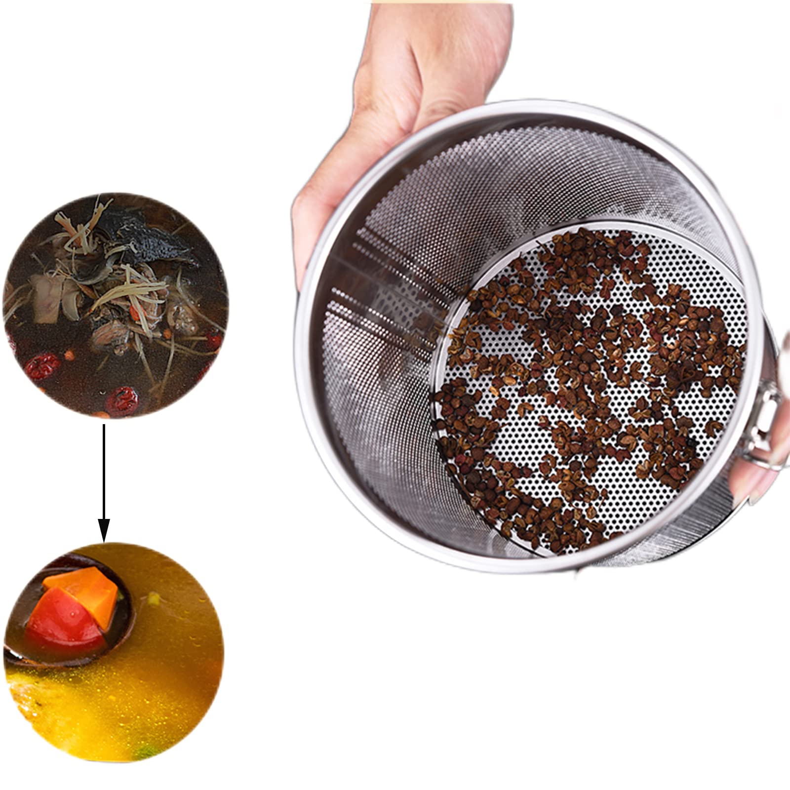 8x Infusore Per Tè, 4 Filtri Per Tè Sfuso, Acciaio Inox, A Sfera Tazze Catena Con Gancio 4 Cm Argento 84663096 - Foto 9