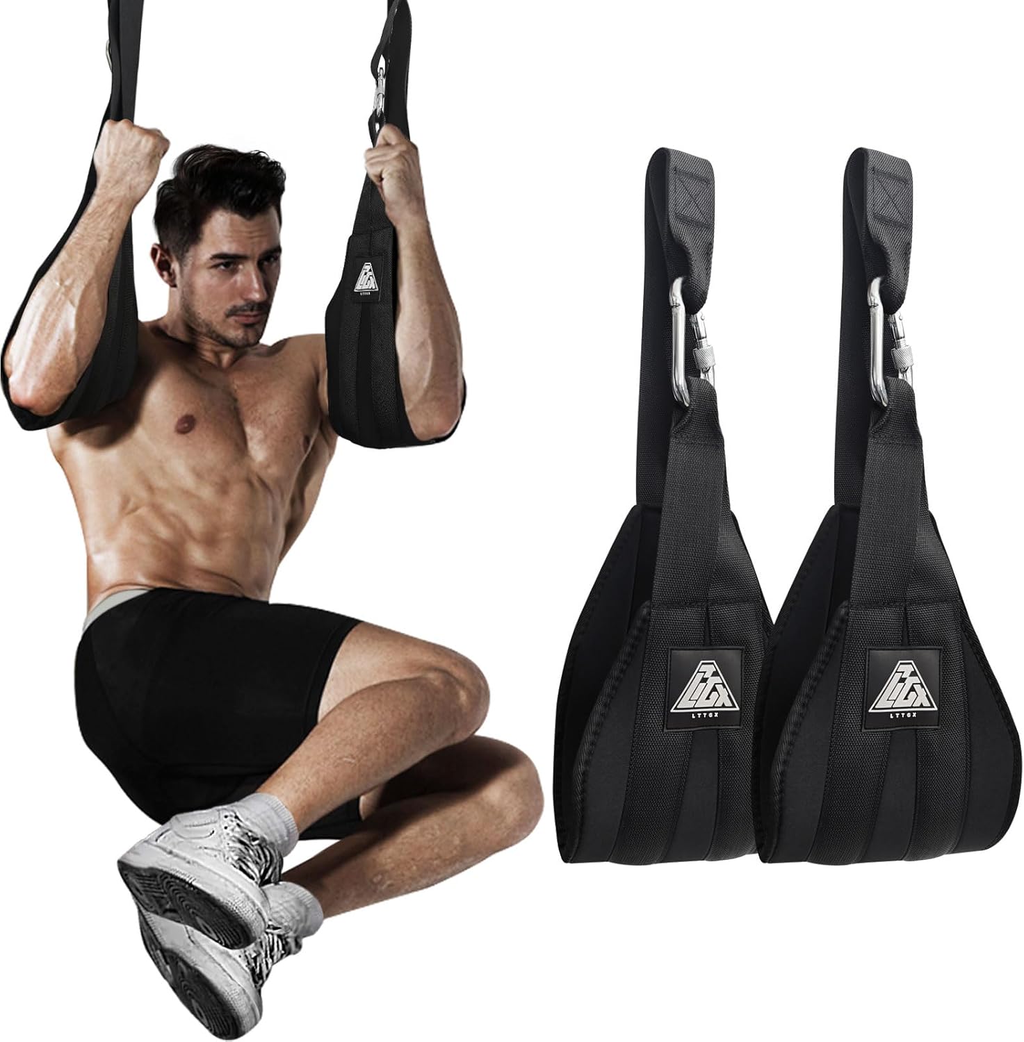 Ab Straps for Pull Up Bar: Hanging Belly Ab Sling Straps for Arm P…