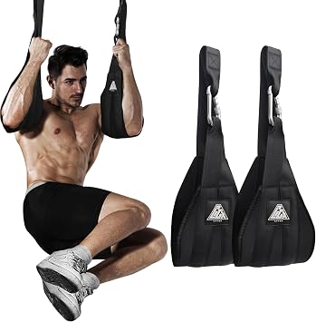Ab Straps for Pull Up Bar Hanging Abdominal Ab Sling Straps for Arm Pull up Workout Support for Training Knee and Leg Raises at Home & Gym
