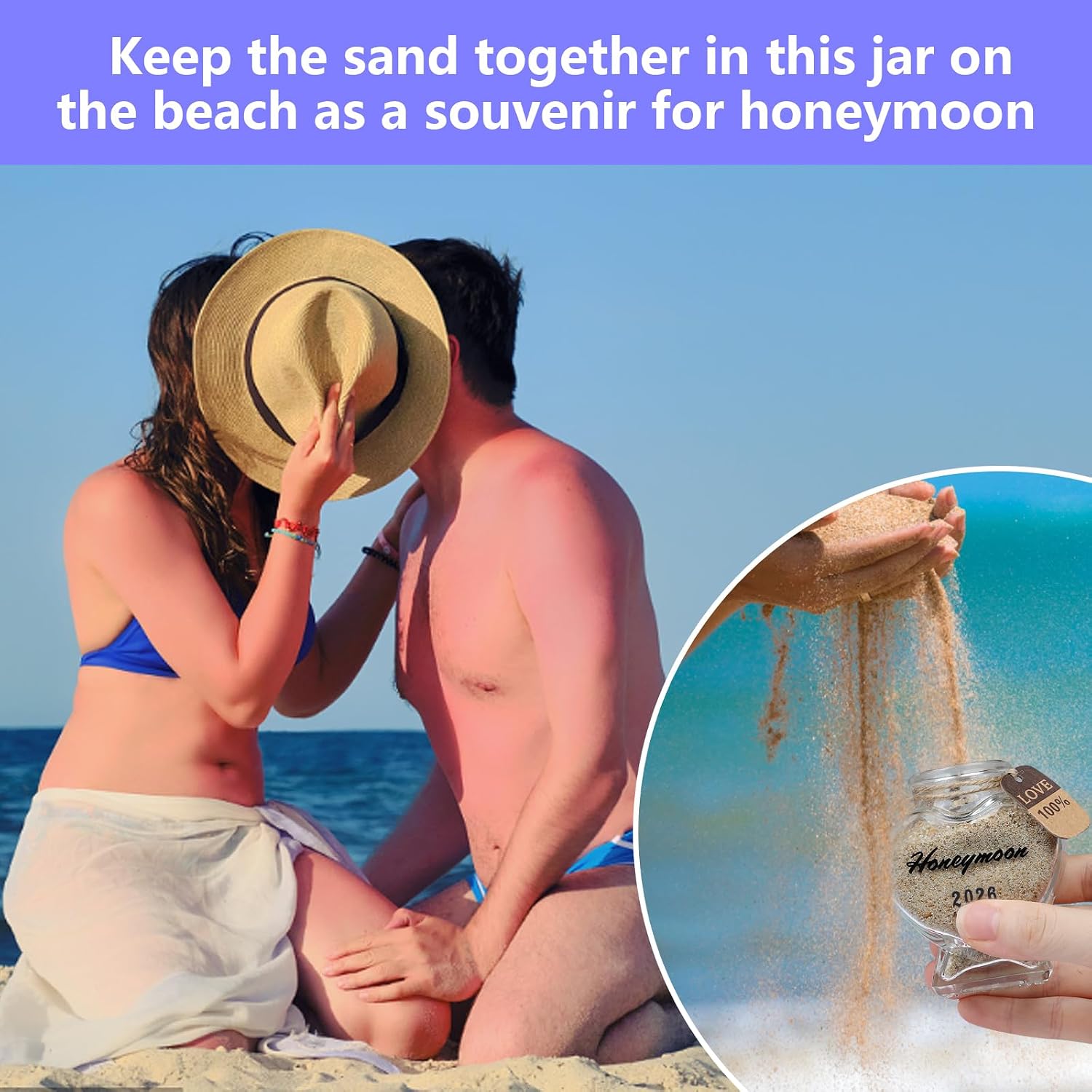 Honeymoon Sand Keepsake Jar 2026 - Bride Showe,Honeymoon,Wedding Gifts.