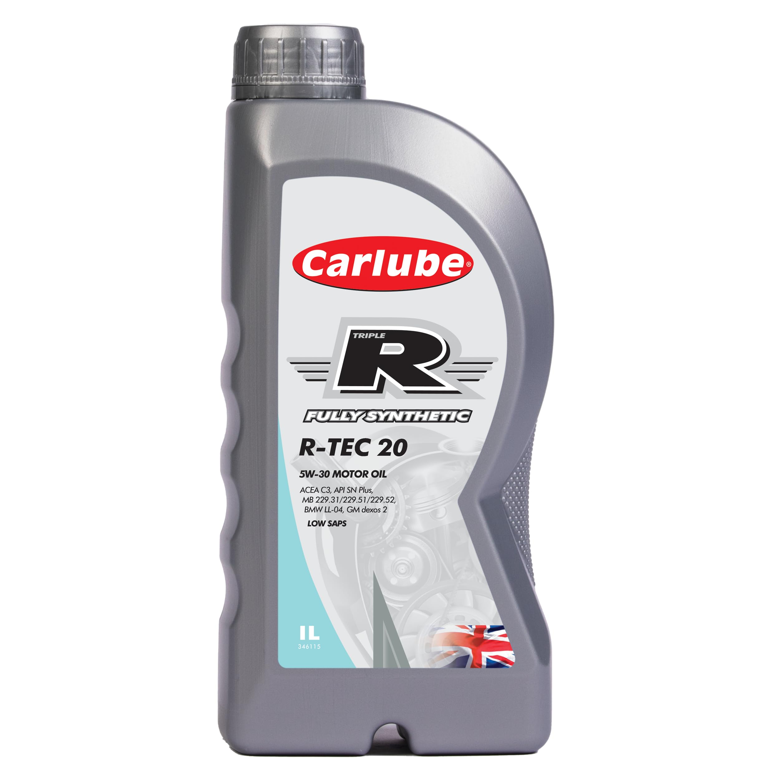 Carlube Triple R 5W-30 ACEA C2/C3, API SP Fully Synthetic Engine Oil R-TEC 20 1L