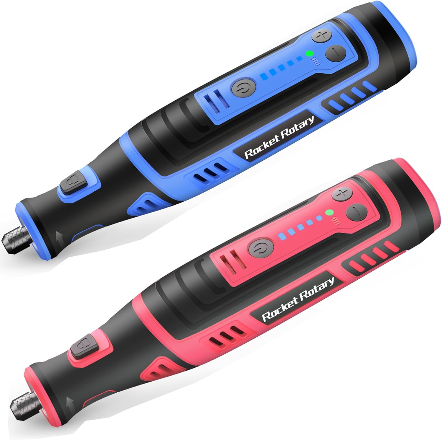 2 Pack 8V Cordless Rotary Tool Kit, Blue + Pink