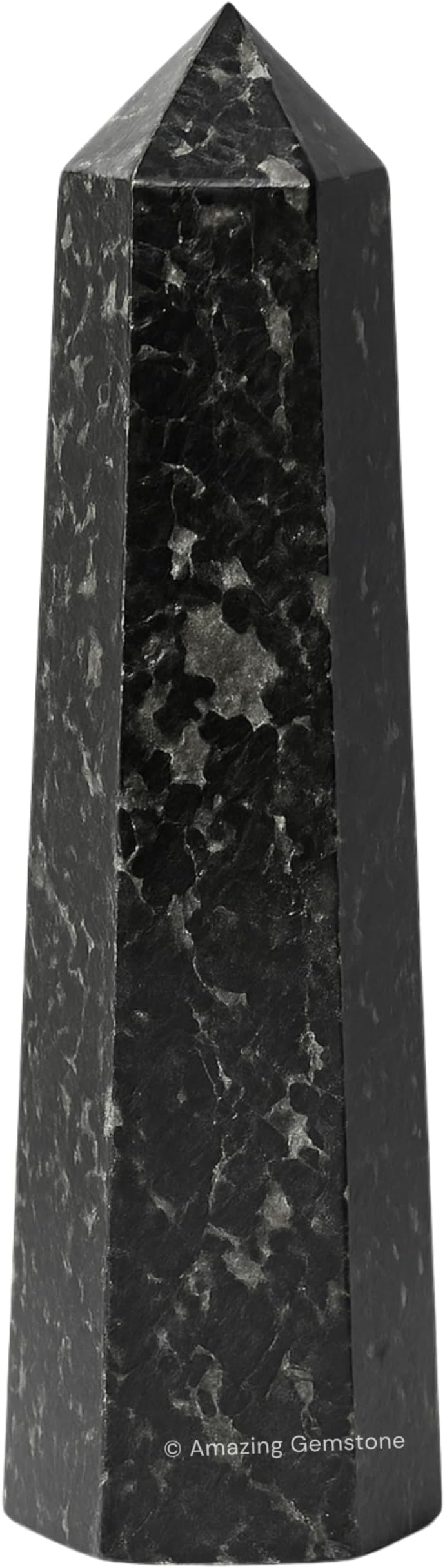 Amazing Gemstone Nuummite Crystal Towers ~ Natural Healing Crystal Point Obelisk for Reiki Healing and Crystal Grid (3" to 4" INCH)