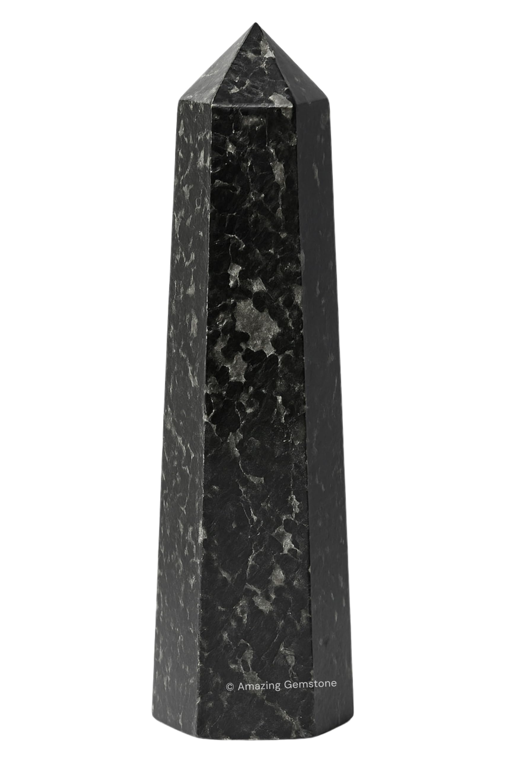 Amazing Gemstone Nuummite Crystal Towers ~ Natural Healing Crystal Point Obelisk for Reiki Healing and Crystal Grid (3" to 4" INCH)