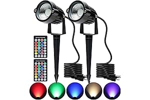 Halloween Spot Lights Outdoor - Waterproof RGB 5W Outdoor Landscape Lighting