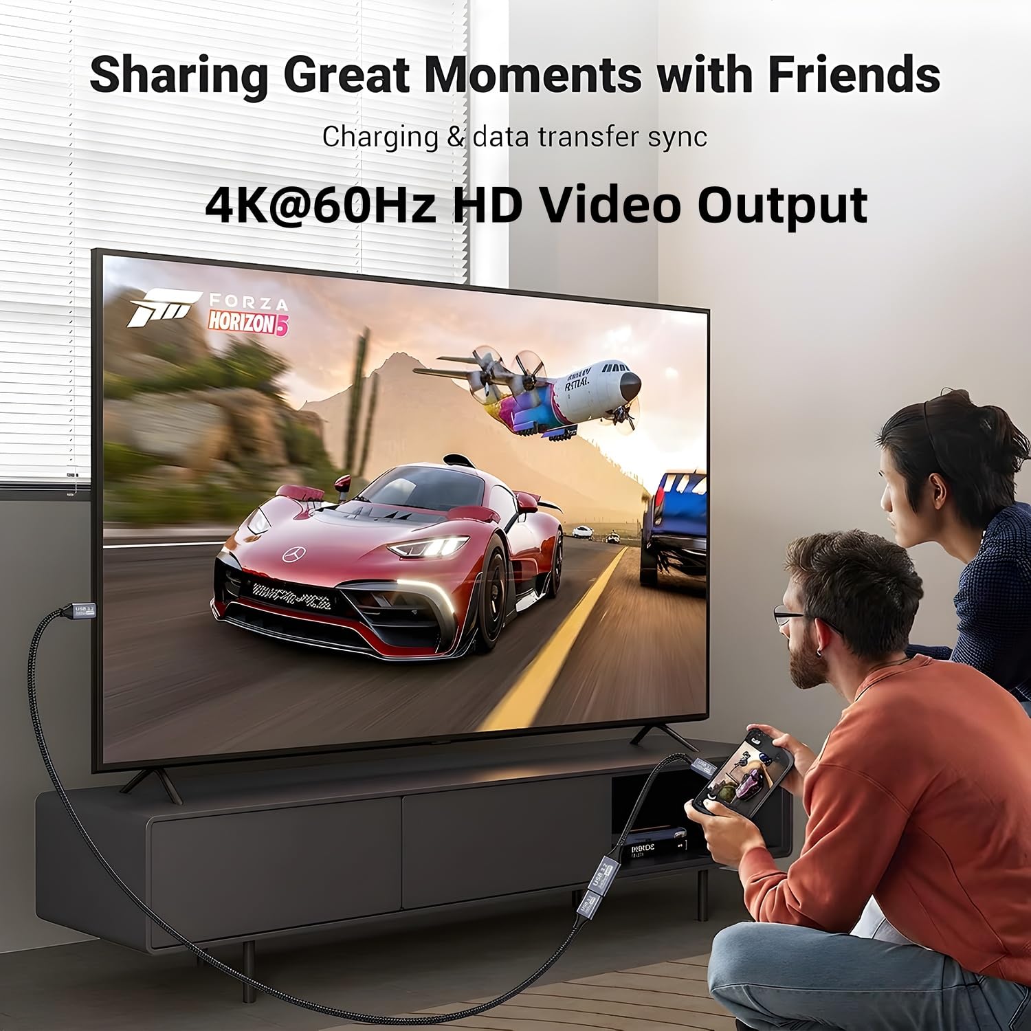 USB-C-Verlängerungskabel (20 Gbit/s/240 W/4 K bei 60 Hz/3,3 Fuß), USB 3.2 Gen 2, USBC-Verlängerungskabel, kompatibel mit iPhone 17, 16, 15, Pixel PSVR2, MacBook, Dockingstation, Monitor