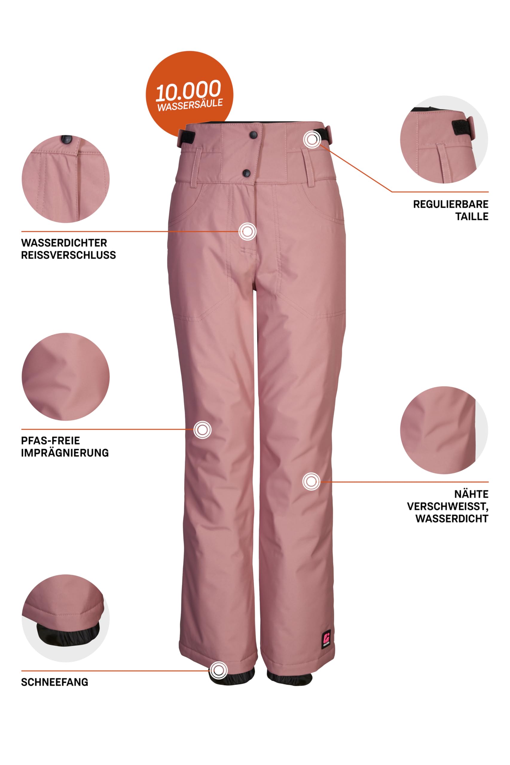 Killtec - Ksw 212 Grls Ski Pnts, Pantaloni da Sci/Pantaloni Funzionali con Protezione antineve Bambine e Ragazze