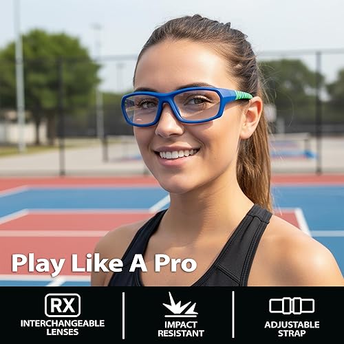 Miniatura 6 de BLUE CUT Gafas de protección deportiva, lentes antiniebla, gafas de seguridad para baloncesto, pickleball y todos los deportes al aire libre