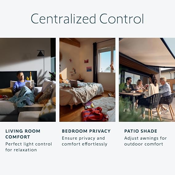 Somfy Telis 16 RTS White Remote - Advanced Multi-Channel Handheld Device for Controlling Blinds, Screens, Awnings & More - Pure Tone with On-Screen Display, Part # 1811081
