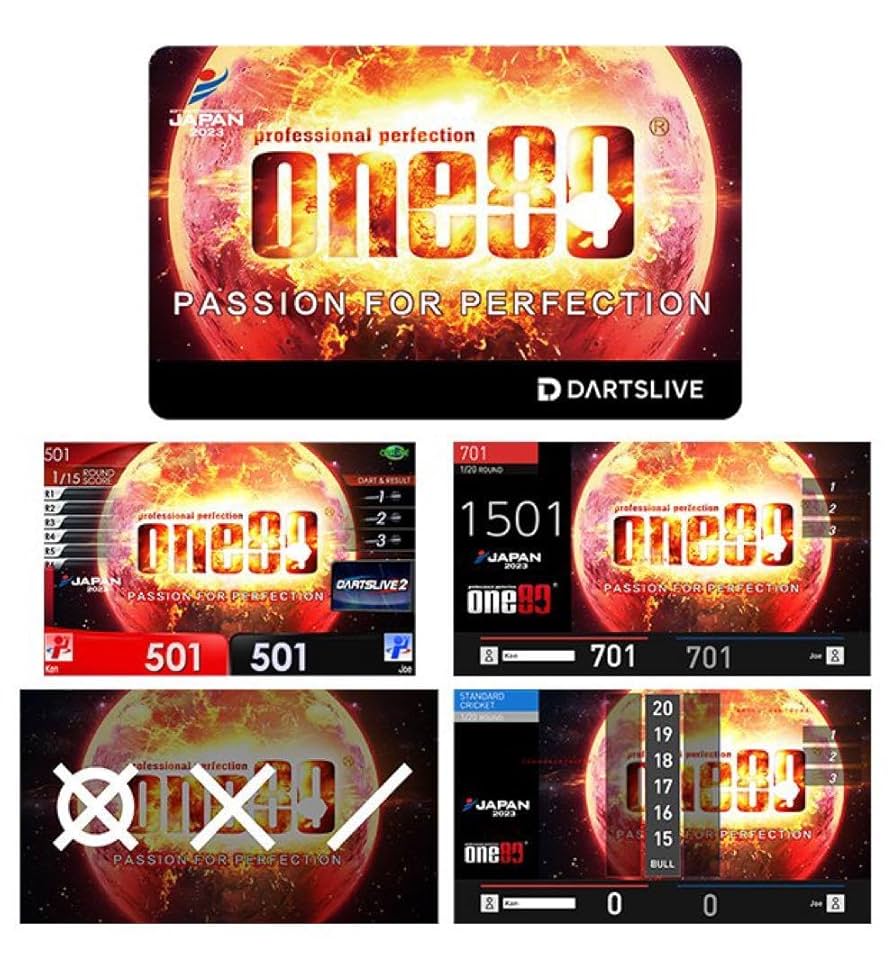 Amazon.co.jp: テーマ、エフェクト One80 ダーツライブカード