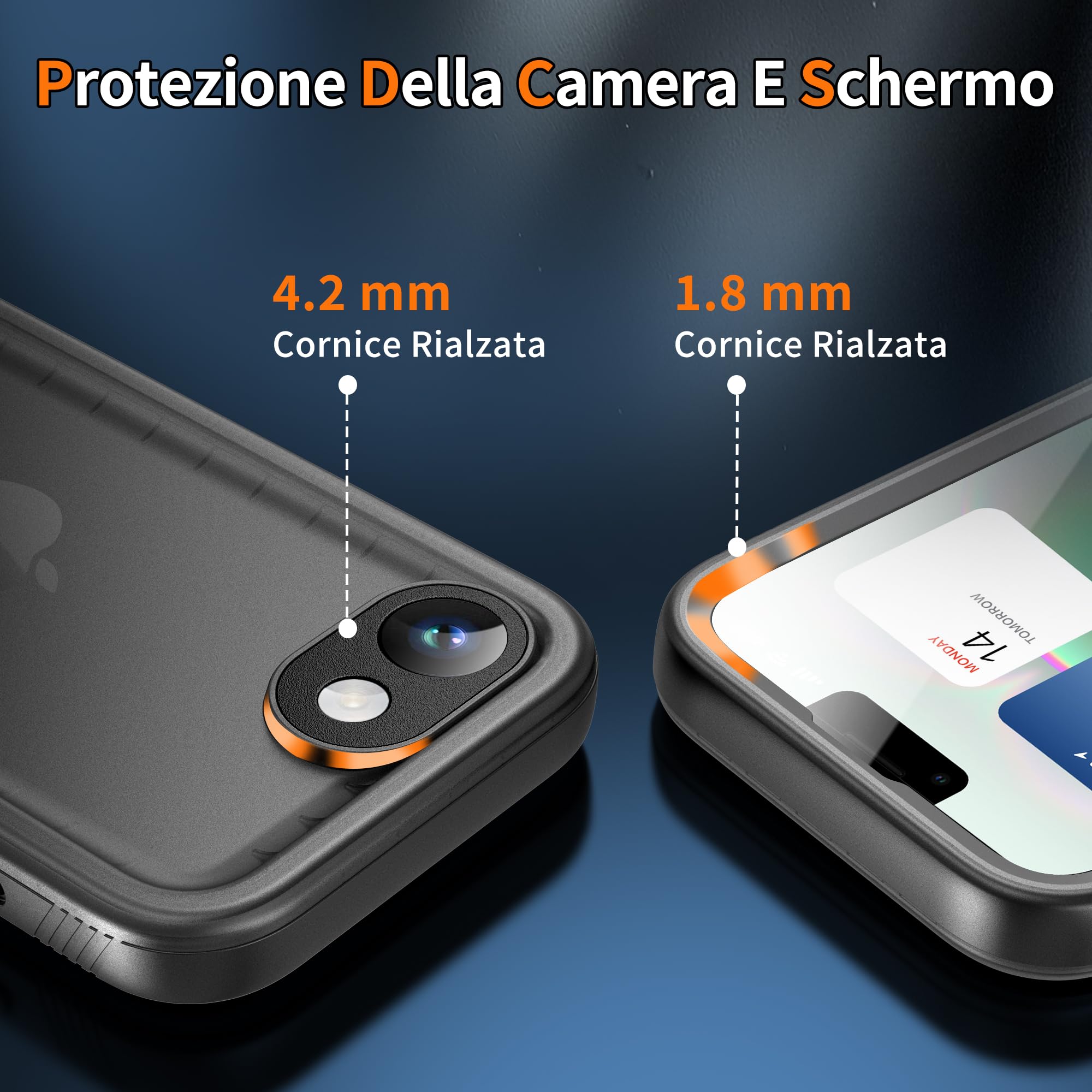 Cozycase Top Resistente Funda para iPhone 16e 17e Impermeable Antigolpes Militar 360 Grados Carcasa 16 17 e Doble Waterproof Acuatica Sumergible Agua con Protector Camara Pantalla