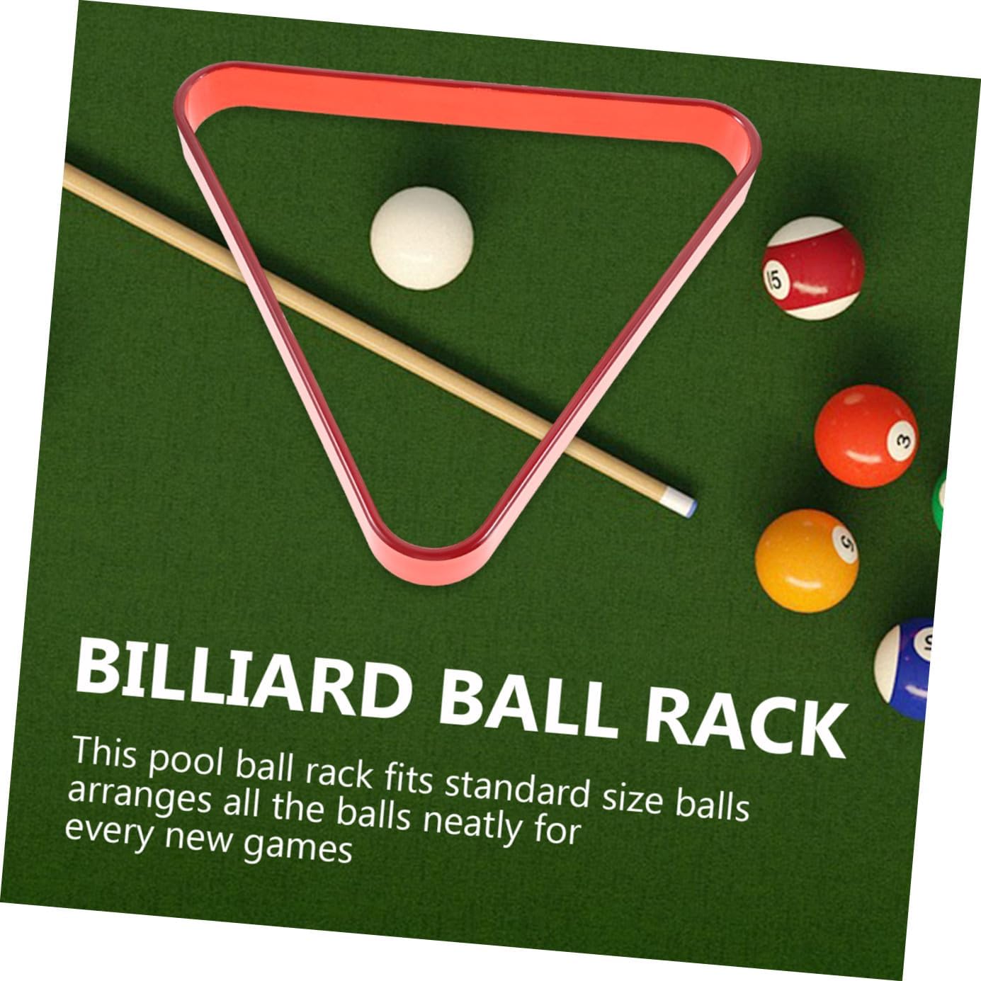 BESPORTBLE Plastic Pool Ball Rack, Billiard Ball Triangle Rack Pool Table Ball Holder Positioning Rack Billiard Triangle